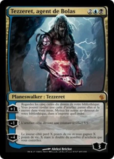 Tezzeret, agent de Bolas, carte Magic MBS 97 — extension Mirrodin assiégé