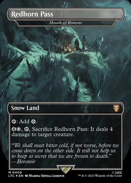 Gueule de Ronom, carte Magic LTC 400 — extension Tales of Middle-earth Commander