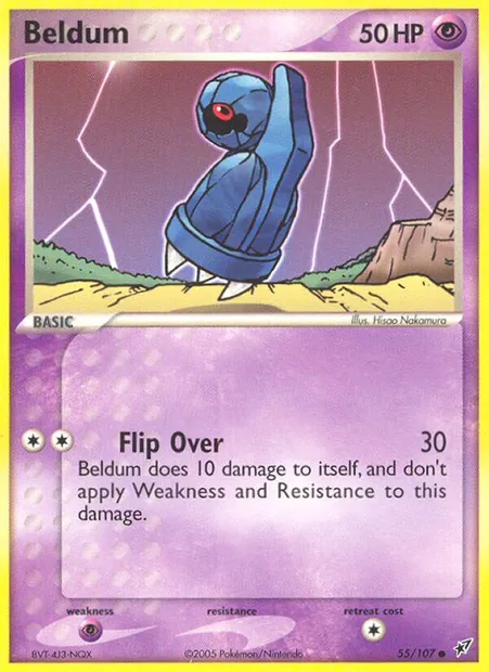 Beldum, Pokémon card DX 55 — Deoxys set