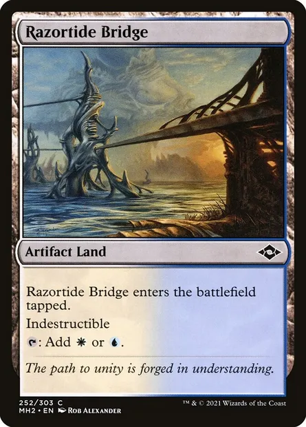 Razortide Bridge, Magic card MH2 252 — Modern Horizons 2 set