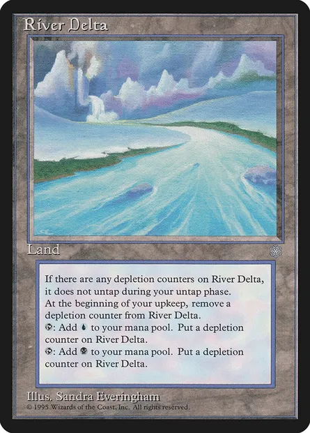 Delta du fleuve, carte Magic ICE 359 — extension Ere Glaciaire
