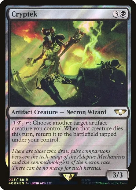 Cryptek, carte Magic 40K 33★ — extension Warhammer 40,000 Commander