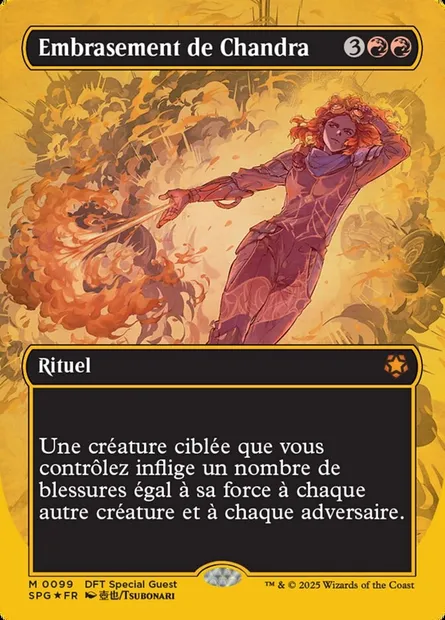 Embrasement de Chandra, carte Magic SPG 99 — extension Special Guests