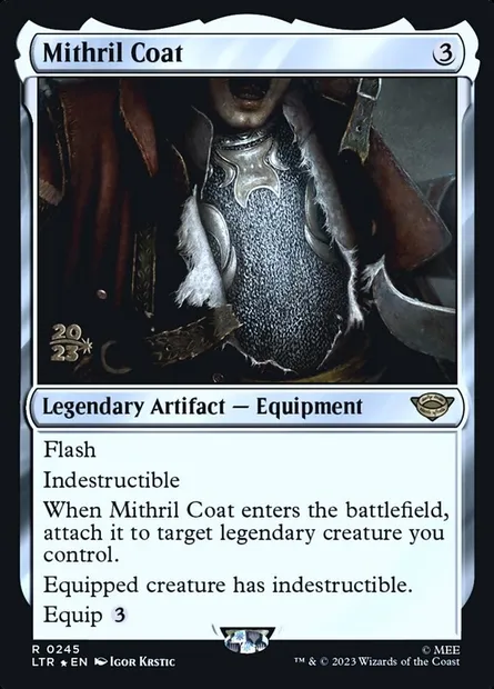 Cotte de mithril, carte Magic PLTR 245s — extension Tales of Middle-earth Promos