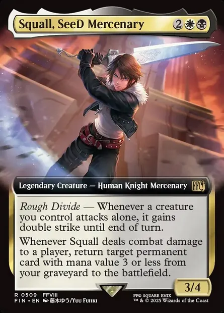 Squall, SeeD Mercenary, Magic card FIN 509 — Final Fantasy set