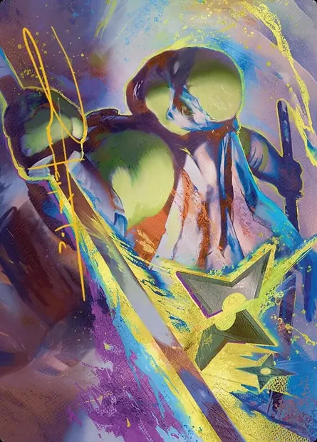 Leonardo's Technique // Leonardo's Technique, Magic card ATMT 2 — Teenage Mutant Ninja Turtles Art Series set