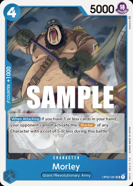 Morley, carte One Piece OP02-061 — extension PARAMOUNT WAR