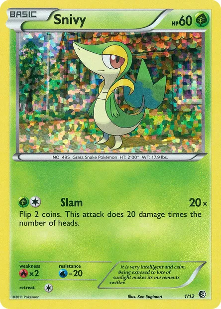 Vipélierre, carte Pokémon MCD11 1 — extension Collection McDonald's 2011