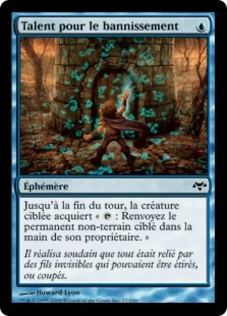 Talent pour le bannissement, carte Magic EVE 17 — extension Coucheciel