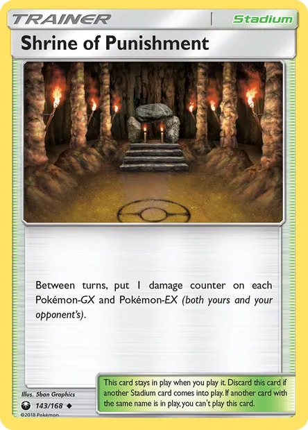 Shrine of Punishment, Pokémon card CES 143 — Celestial Storm set