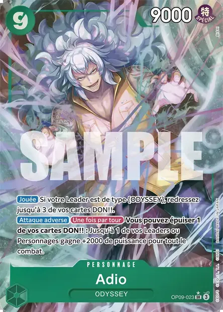 Adio, carte One Piece OP09-023 — extension LES NOUVEAUX EMPEREURS