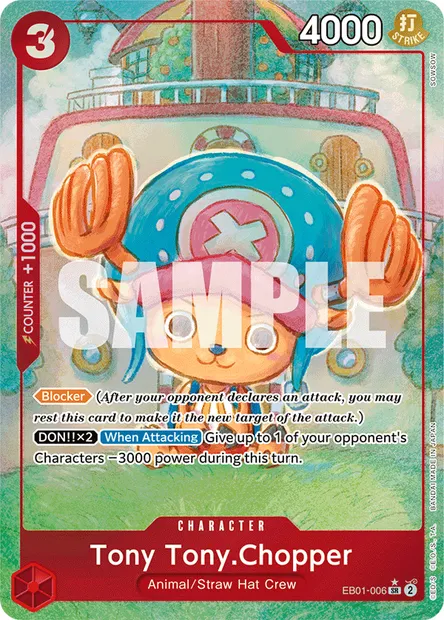 Tony Tony.Chopper, One Piece card EB01-006 — MEMORIAL COLLECTION set