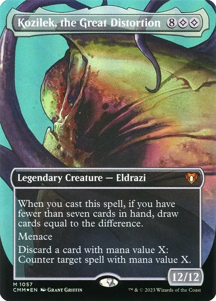 Kozilek, the Great Distortion, Magic card CMM 1057 — Commander Masters set