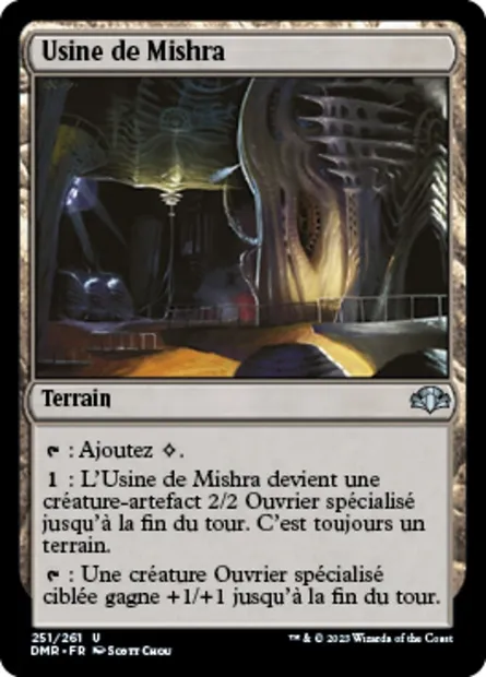 Usine de Mishra, carte Magic DMR 251 — extension Dominaria Remastered