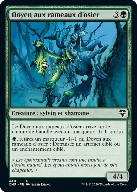 Doyen aux rameaux d'osier, carte Magic CMR 440 — extension Commander Legends