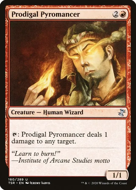 Prodigal Pyromancer, Magic card TSR 180 — Time Spiral Remastered set