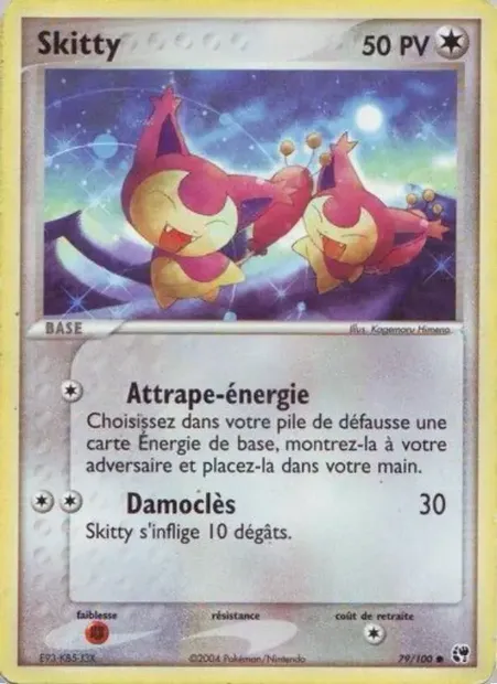 Skitty, carte Pokémon SS 79 — extension EX Tempête de sable