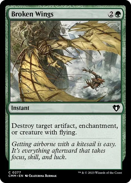 Broken Wings, Magic card CMM 277 — Commander Masters set