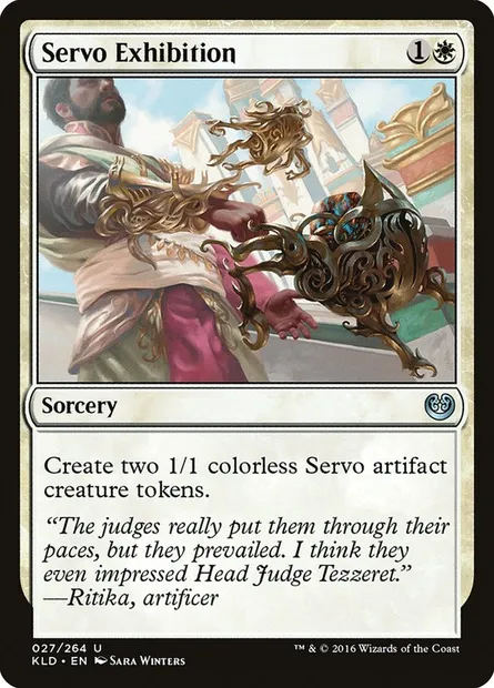 Servo Exhibition, Magic card KLD 27 — Kaladesh set