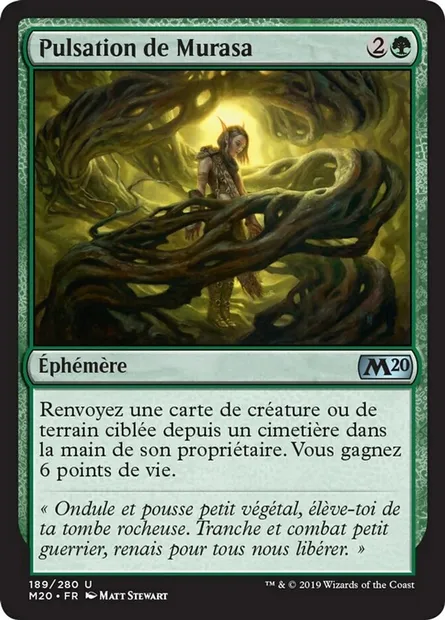 Pulsation de Murasa, carte Magic M20 189 — extension Core Set 2020