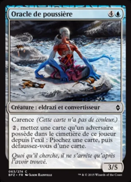 Oracle de poussière, carte Magic BFZ 63 — extension La bataille de Zendikar
