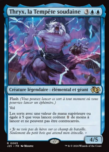 Thryx, la Tempête soudaine, carte Magic J25 65 — extension Foundations Jumpstart