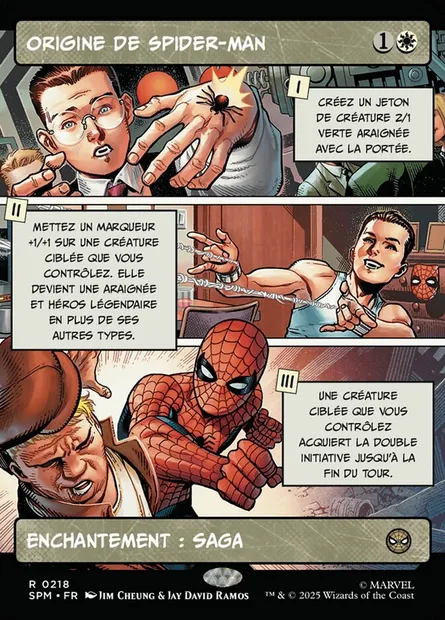 Origine de Spider-Man, carte Magic SPM 218 — extension Marvel's Spider-Man