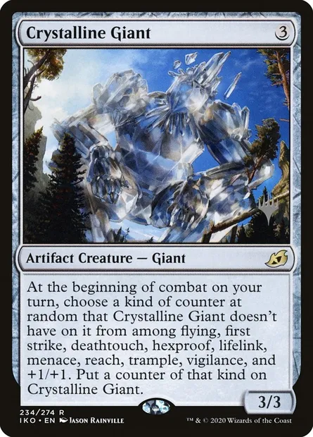 Géant cristallin, carte Magic PIKO 234p — extension Ikoria: Lair of Behemoths Promos