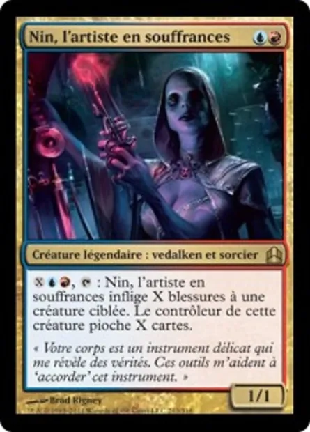 Nin, l'artiste en souffrances, carte Magic CMD 213 — extension Commander 2011