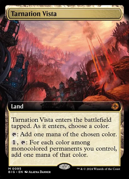 Tarnation Vista, Magic card BIG 95 — The Big Score set