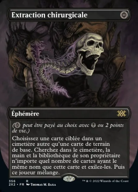 Extraction chirurgicale, carte Magic 2X2 356 — extension Double Masters 2022