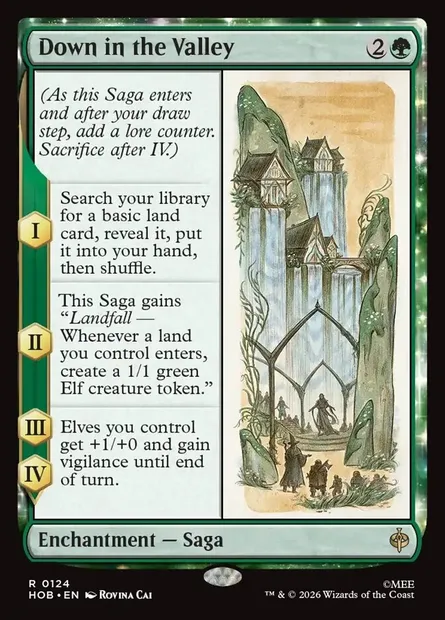 Down in the Valley, Magic card HOB 124 — The Hobbit set