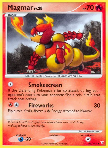 Magmar, Pokémon card SV 65 — Supreme Victors set