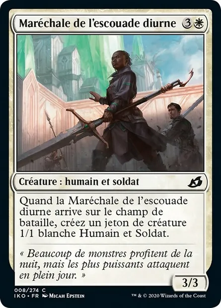 Maréchale de l'escouade diurne, carte Magic IKO 8 — extension Ikoria: Lair of Behemoths