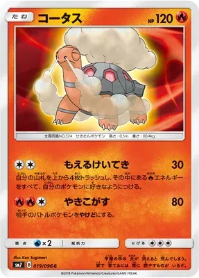 Chartor, carte Pokémon SM7 019 — extension Sky-Splitting Charisma