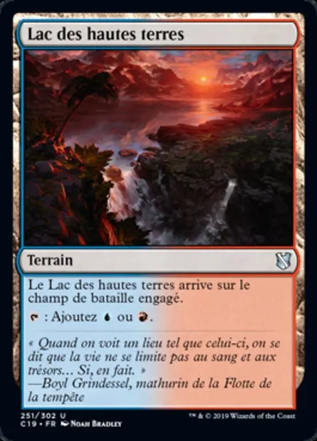 Lac des hautes terres, carte Magic C19 251 — extension Commander 2019