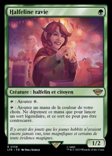 Halfeline ravie, carte Magic LTR 158 — extension Le Seigneur des Anneaux : chroniques de la Terre du Milieu