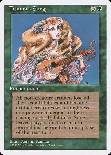Chanson de Titania, carte Magic 4ED 276 — extension Quatrième Edition