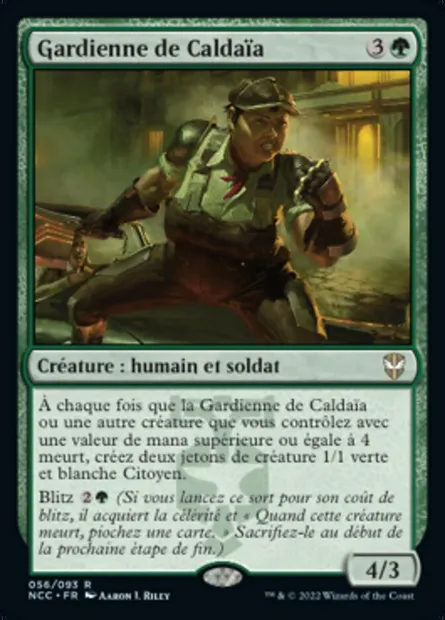 Gardienne de Caldaïa, carte Magic NCC 56 — extension New Capenna Commander