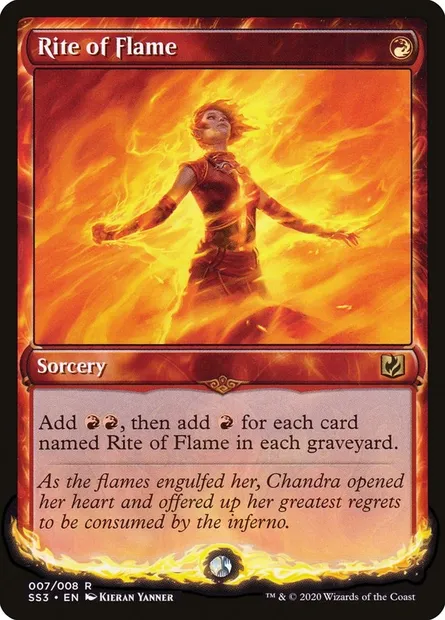 Rite of Flame, Magic card SS3 7 — Signature Spellbook: Chandra set