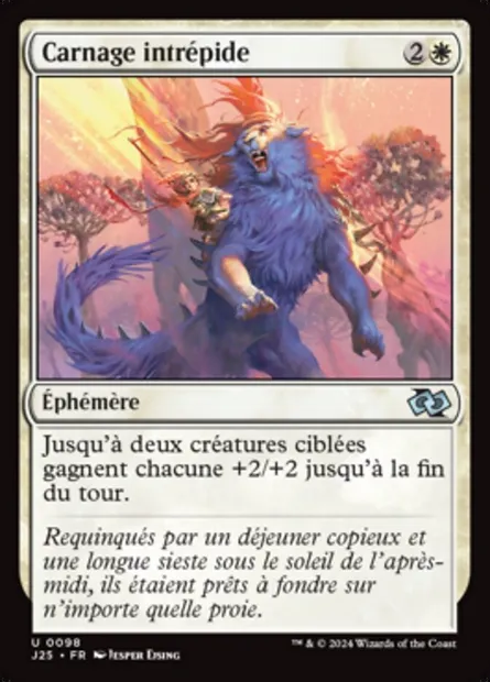 Carnage intrépide, carte Magic J25 98 — extension Foundations Jumpstart
