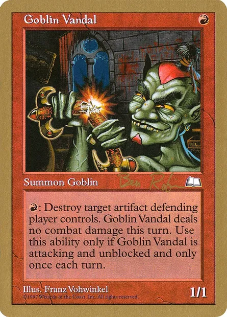 Goblin Vandal, Magic card WC98 br105 — World Championship Decks 1998 set