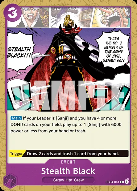Stealth Black, One Piece card EB04-041 — EGGHEAD CRISIS set