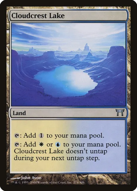 Cloudcrest Lake, Magic card CHK 274 — Champions of Kamigawa set