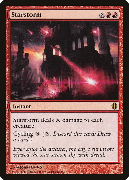 Starstorm, Magic card C13 122 — Commander 2013 set