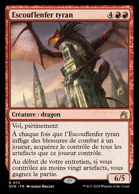 Escouflenfer tyran, carte Magic RVR 111 — extension Ravnica Remastered