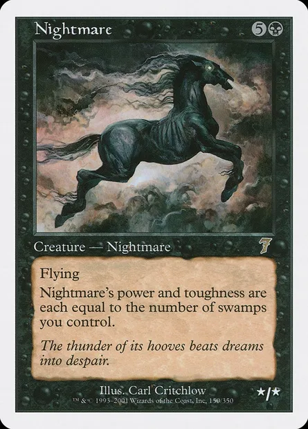 Nightmare, Magic card 7ED 150 — Seventh Edition set