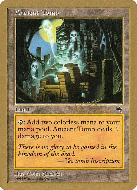Ancienne tombe, carte Magic WC99 kb315 — extension World Championship Decks 1999