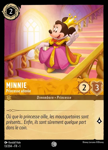 Minnie - Princesse adorée, carte Disney Lorcana CH1-013 — extension Premier Chapitre