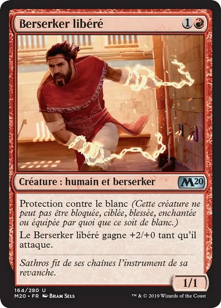 Berserker libéré, carte Magic M20 164 — extension Core Set 2020